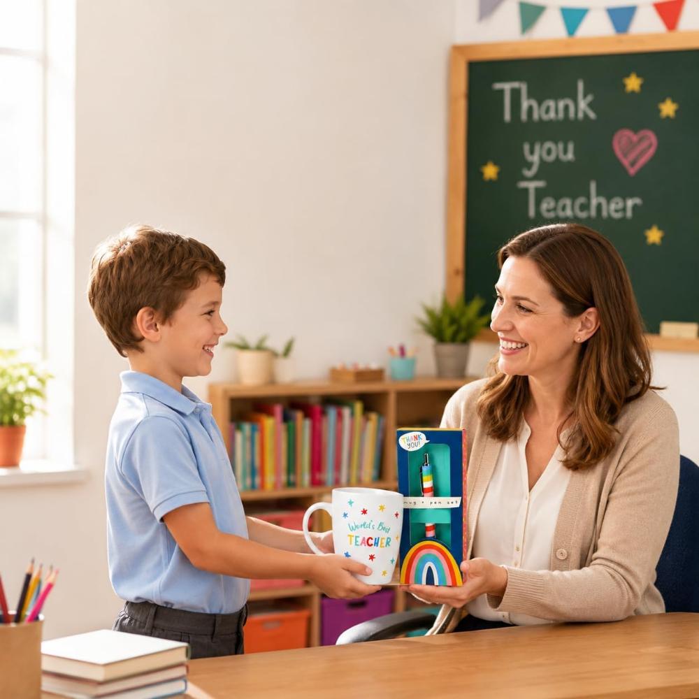 Teacher Ceramic Mug 400ml & Pen Gift Set