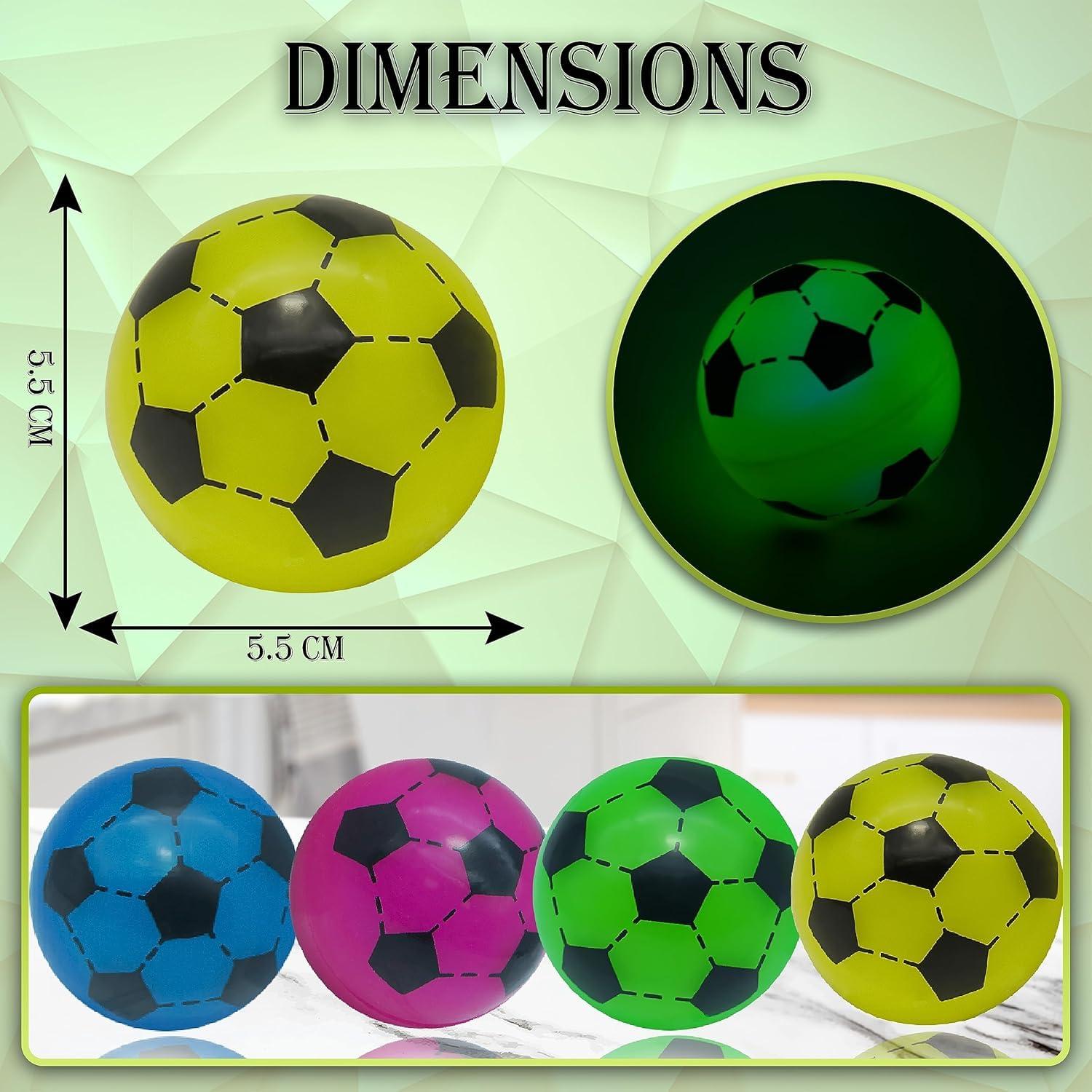 LED Light Up Footballs 5.5cm Glow Balls – Assorted