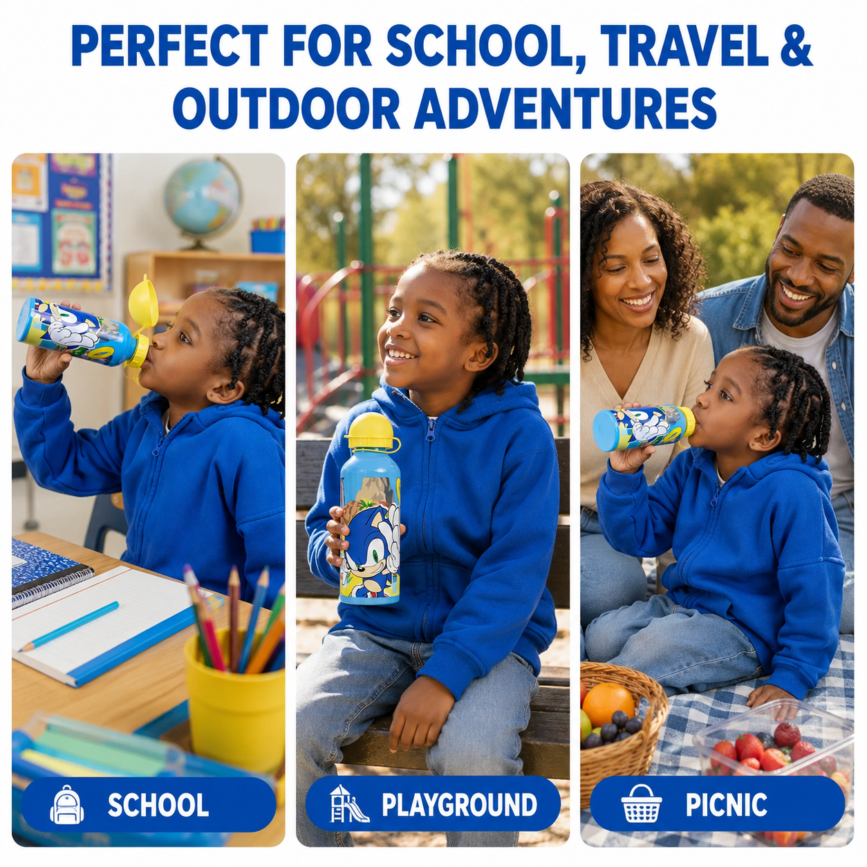 Sonic Aluminium Water Bottle 500ml