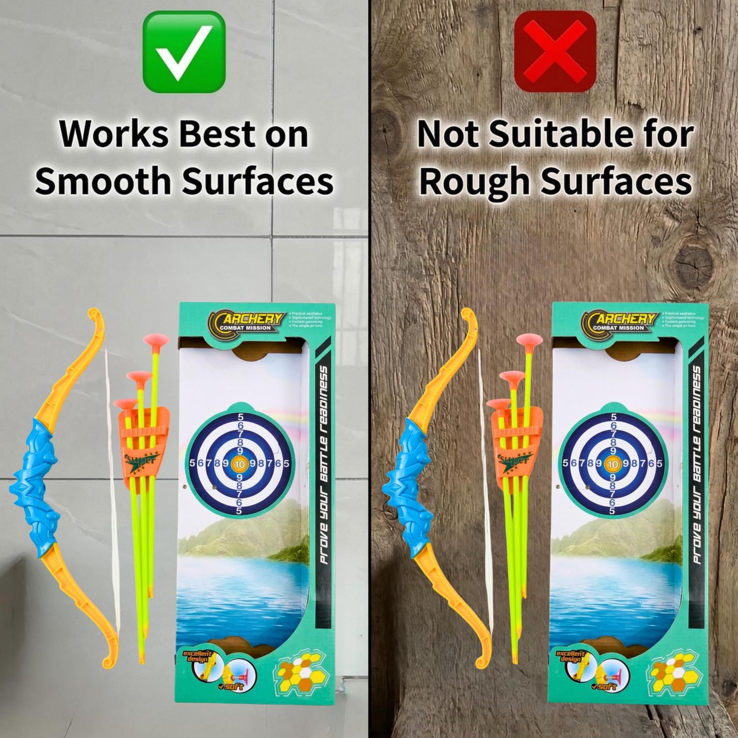 43cm Kids Archery Set with Bow, Arrow, Suction Arrows & Target – Assorted