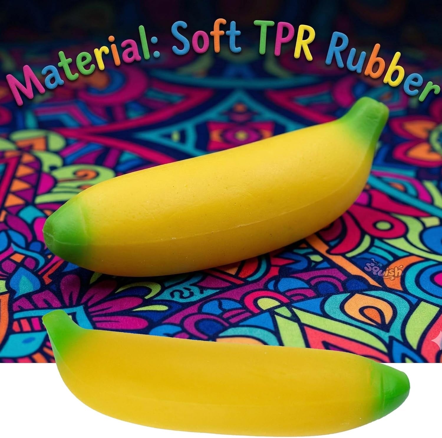 Banana Sensory Squishy Stretchy Toy – Assorted