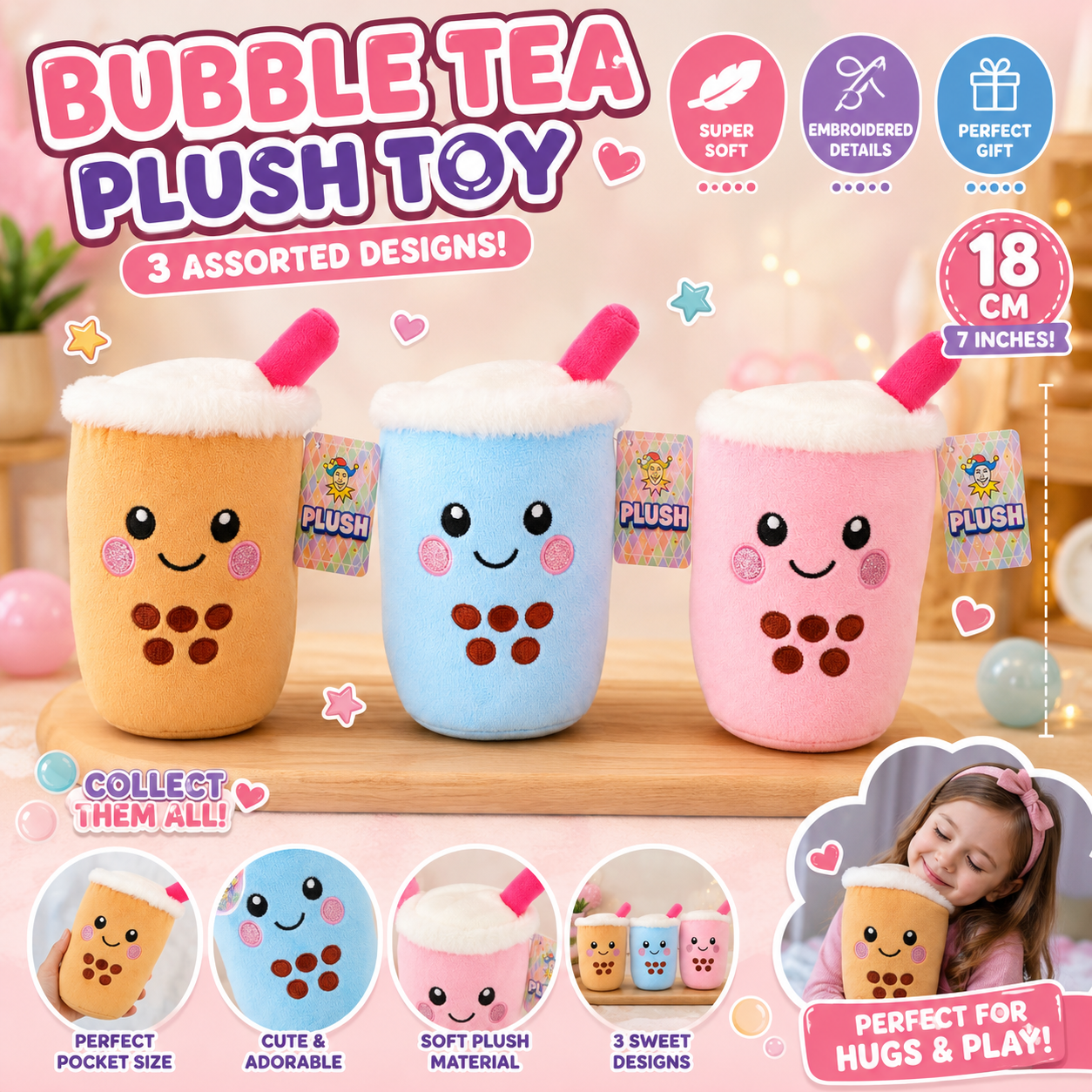 Bubble Tea Plush Toy 18cm