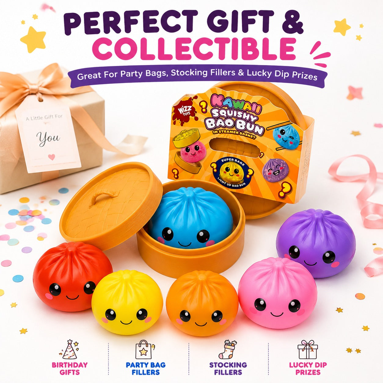 5cm Random Neon Mystery Mini Bao Dumpling Toy