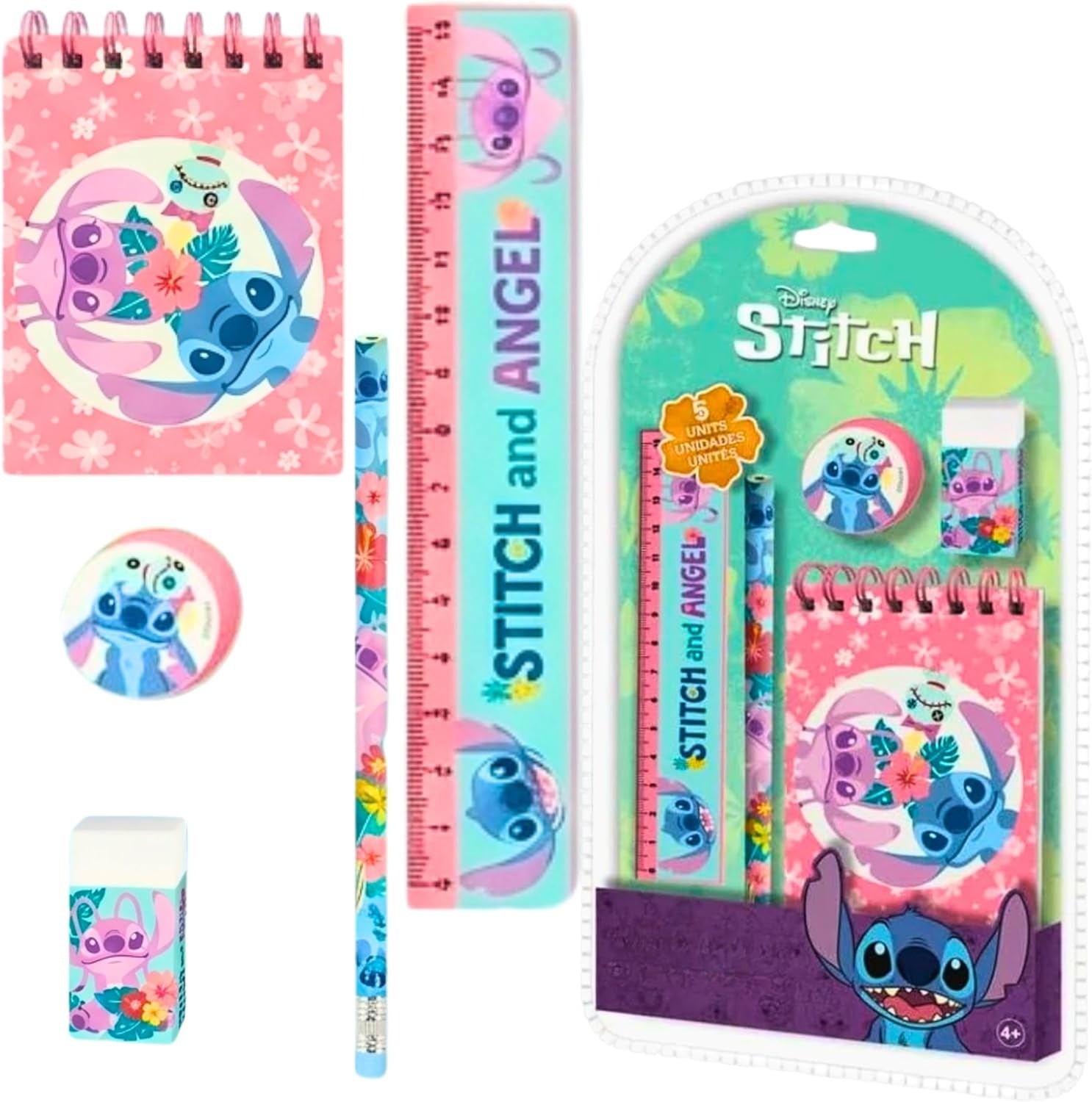 5PCs School Stationery Set - Assorted