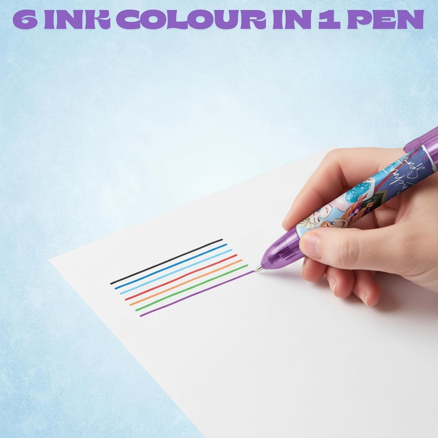 6 Color Pen Character Printed