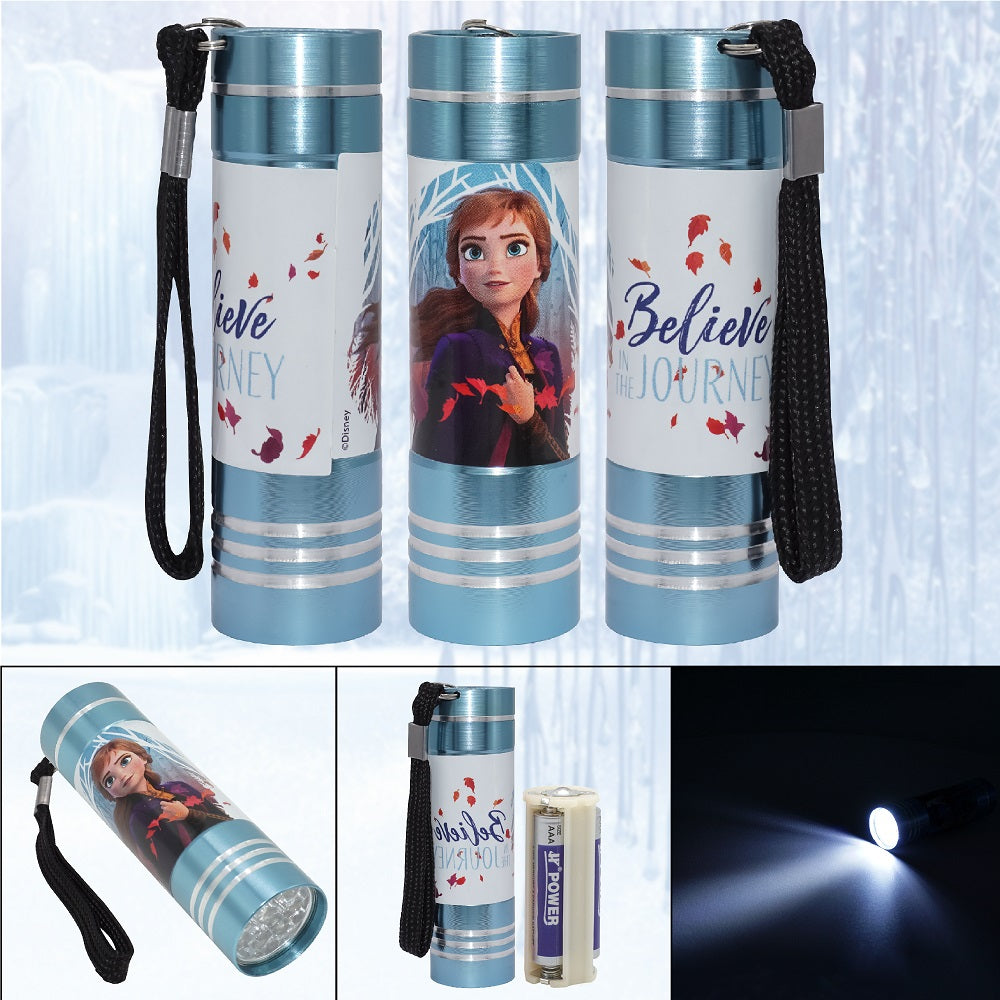 Frozen (Sky Blue) Aluminium 9 LED Torch