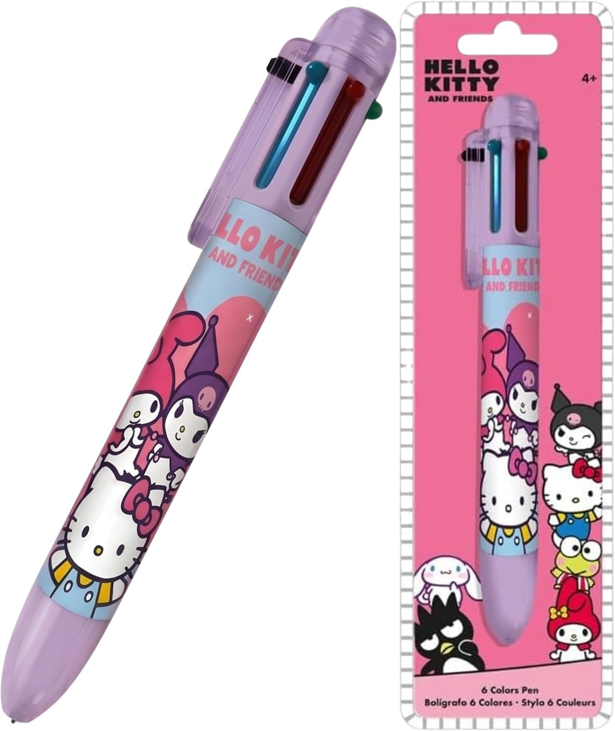6 Color Pen Character Printed