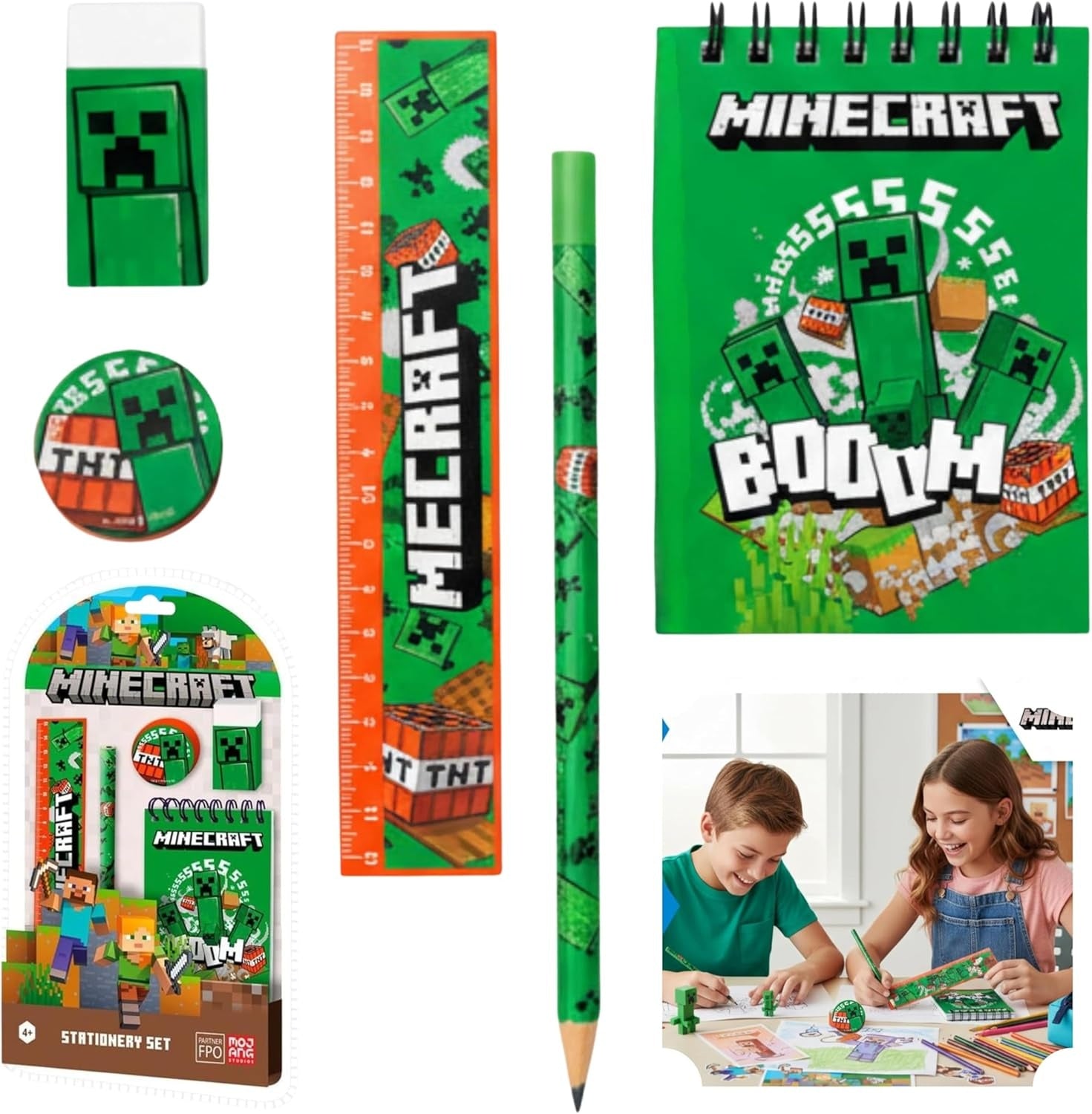 5PCs School Stationery Set - Assorted