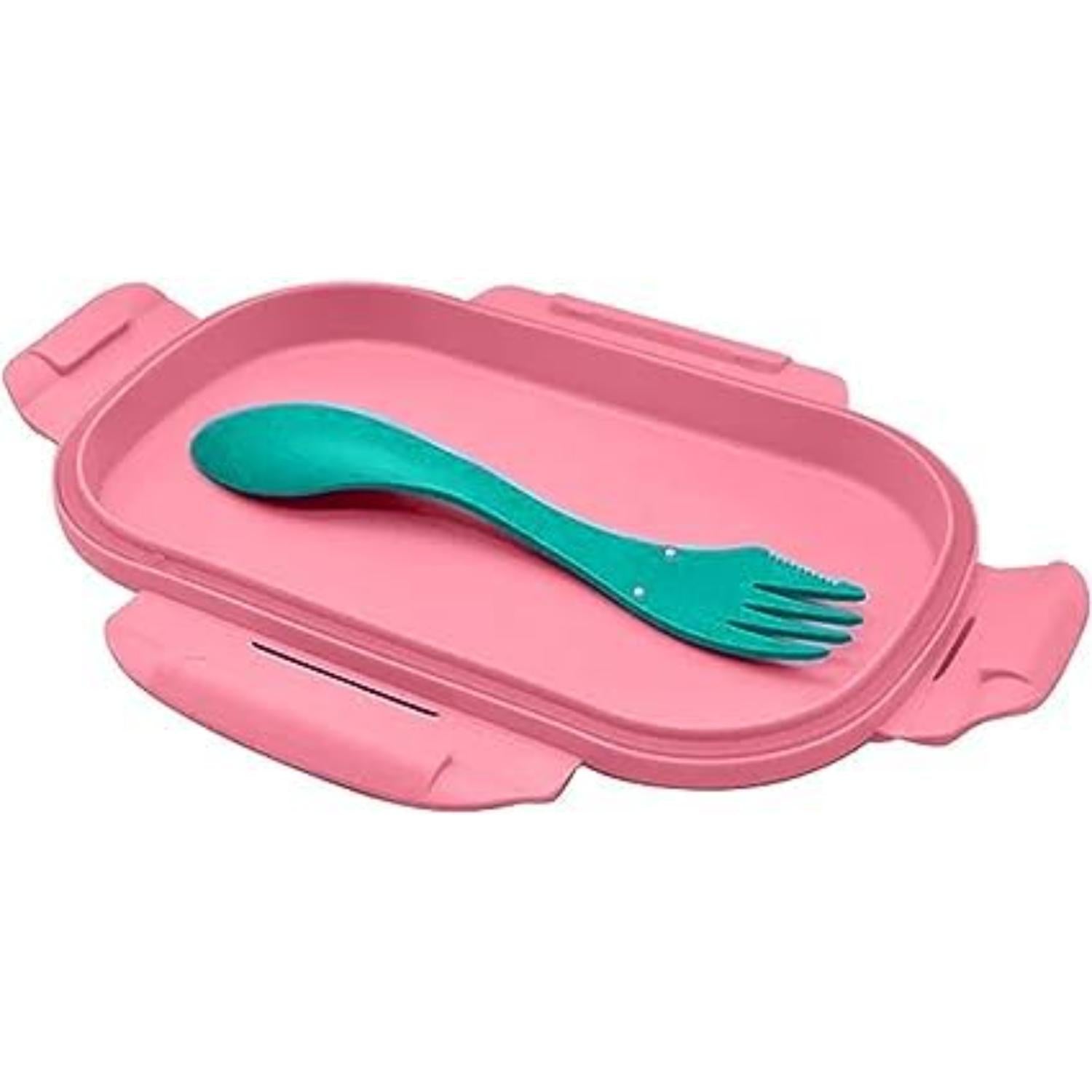 Kids BPA Free Plastic Lunch Box with Cutlery - Assorted