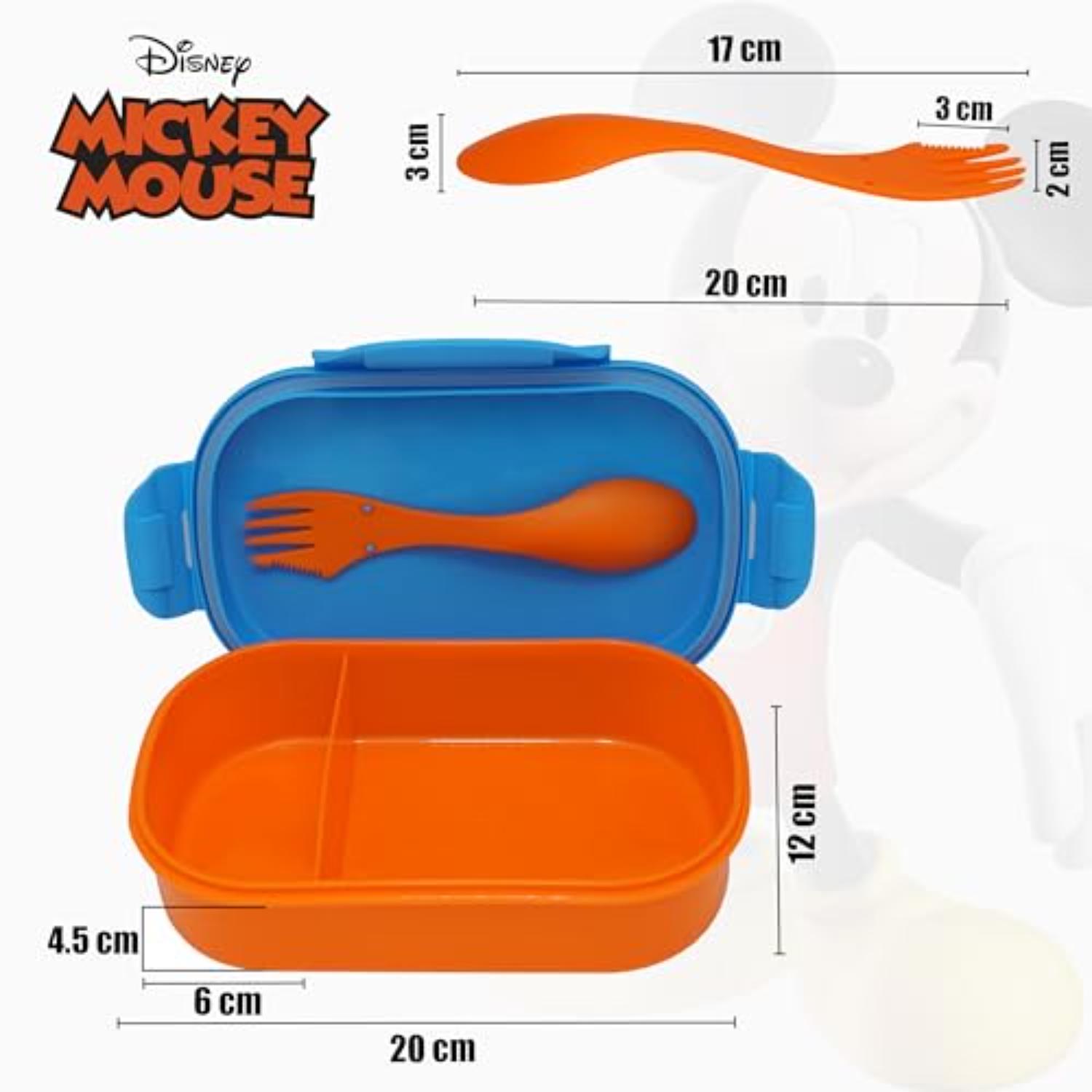 Kids BPA Free Plastic Lunch Box with Cutlery - Assorted