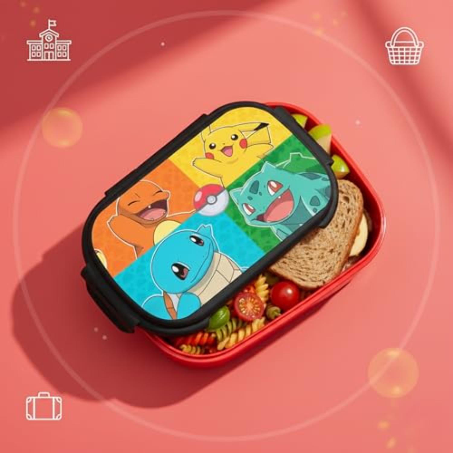 Kids BPA Free Plastic Lunch Box with Cutlery - Assorted