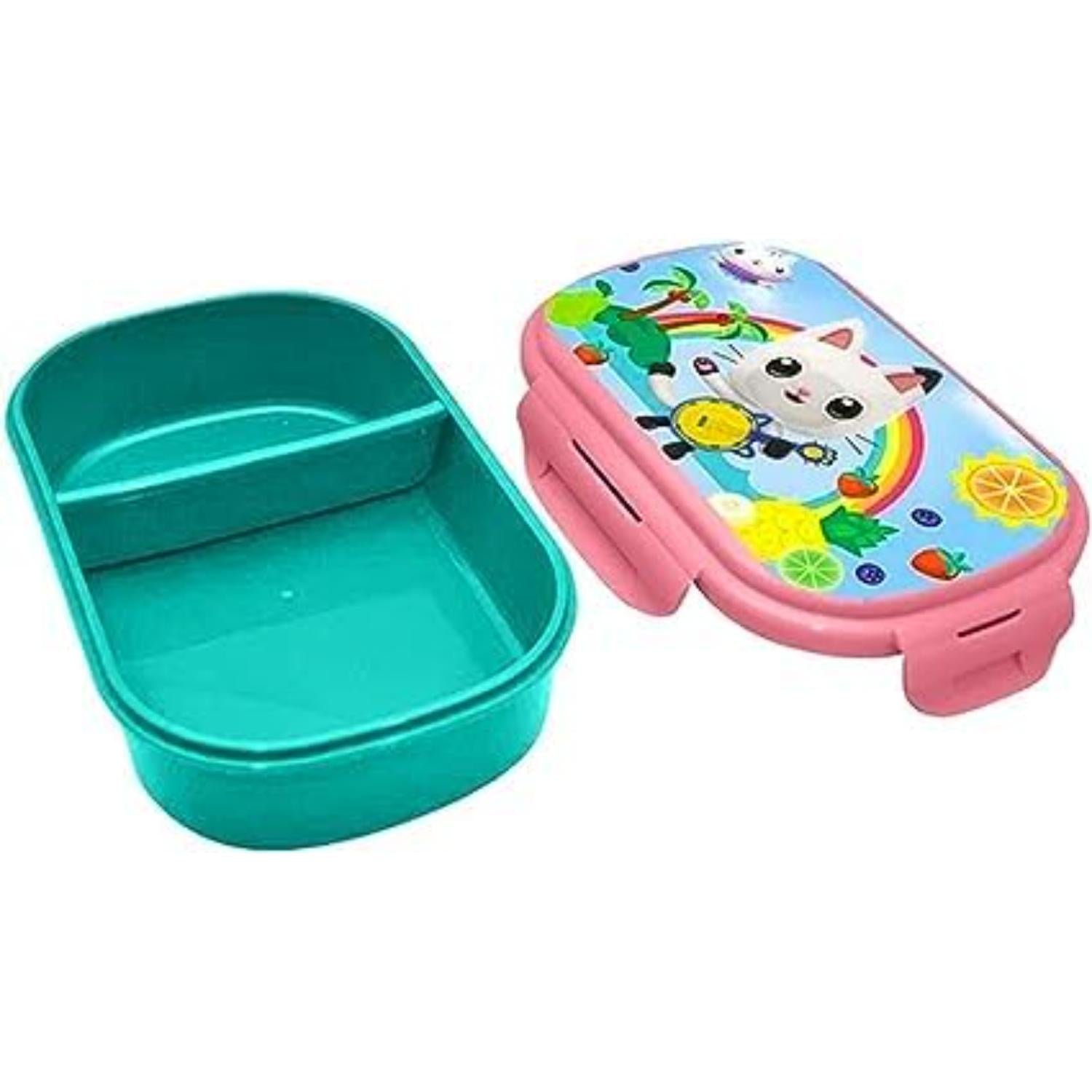 Kids BPA Free Plastic Lunch Box with Cutlery - Assorted