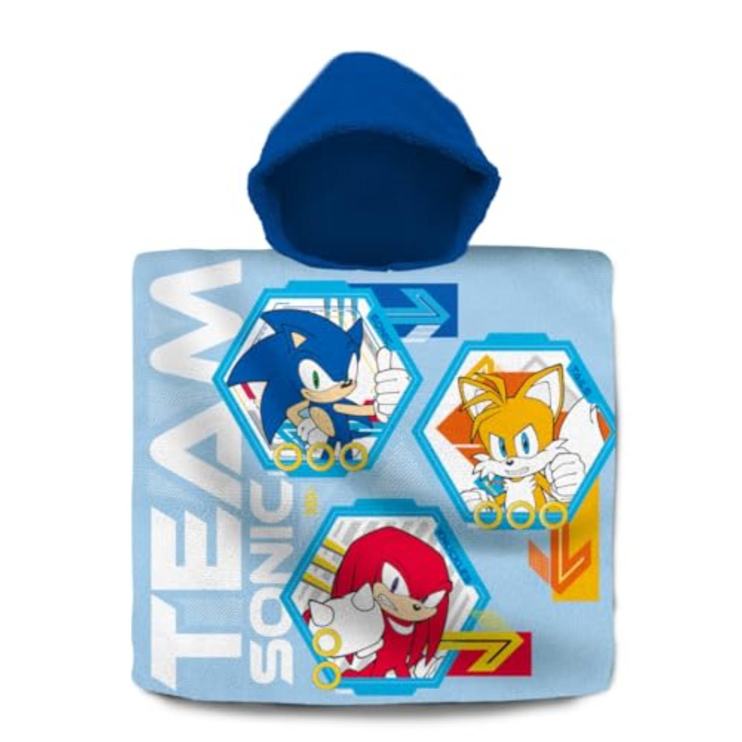 Kids Hooded Towel Poncho Cotton 120cm - Assorted