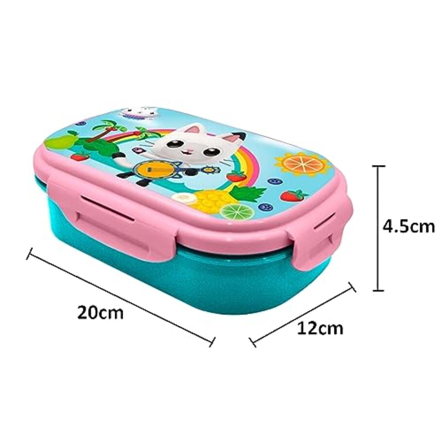 Kids BPA Free Plastic Lunch Box with Cutlery - Assorted