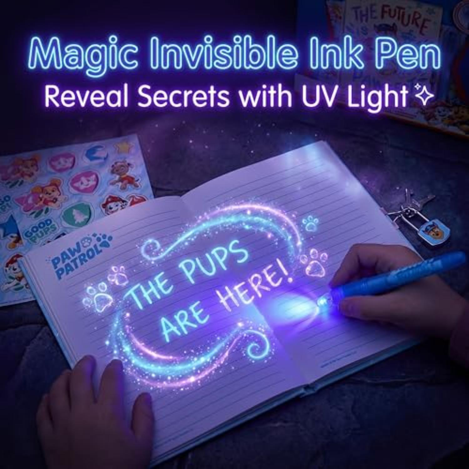 Kids Secret Diary & Magic Ink Pen Stationery Set - Assorted