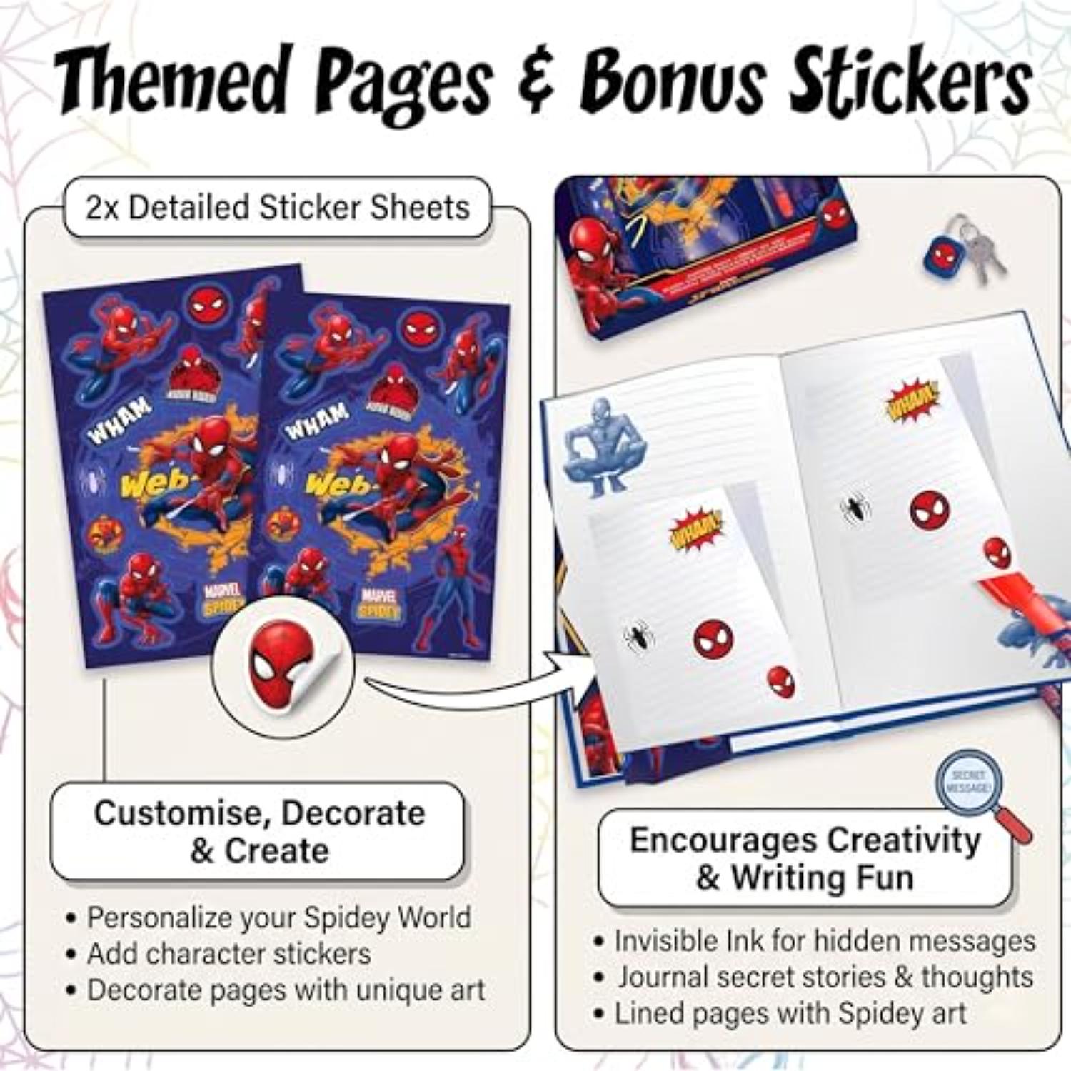 Kids Secret Diary & Magic Ink Pen Stationery Set - Assorted