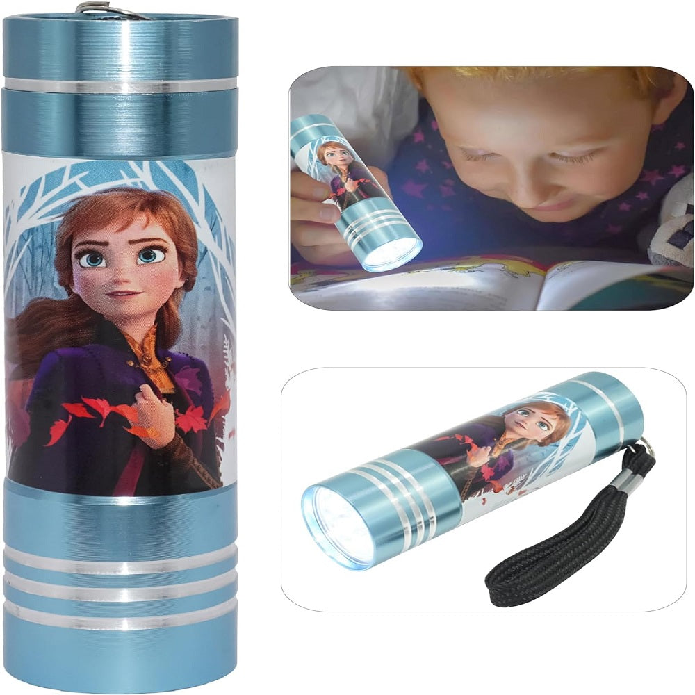 Frozen (Light Blue) Aluminium 9 LED Torch