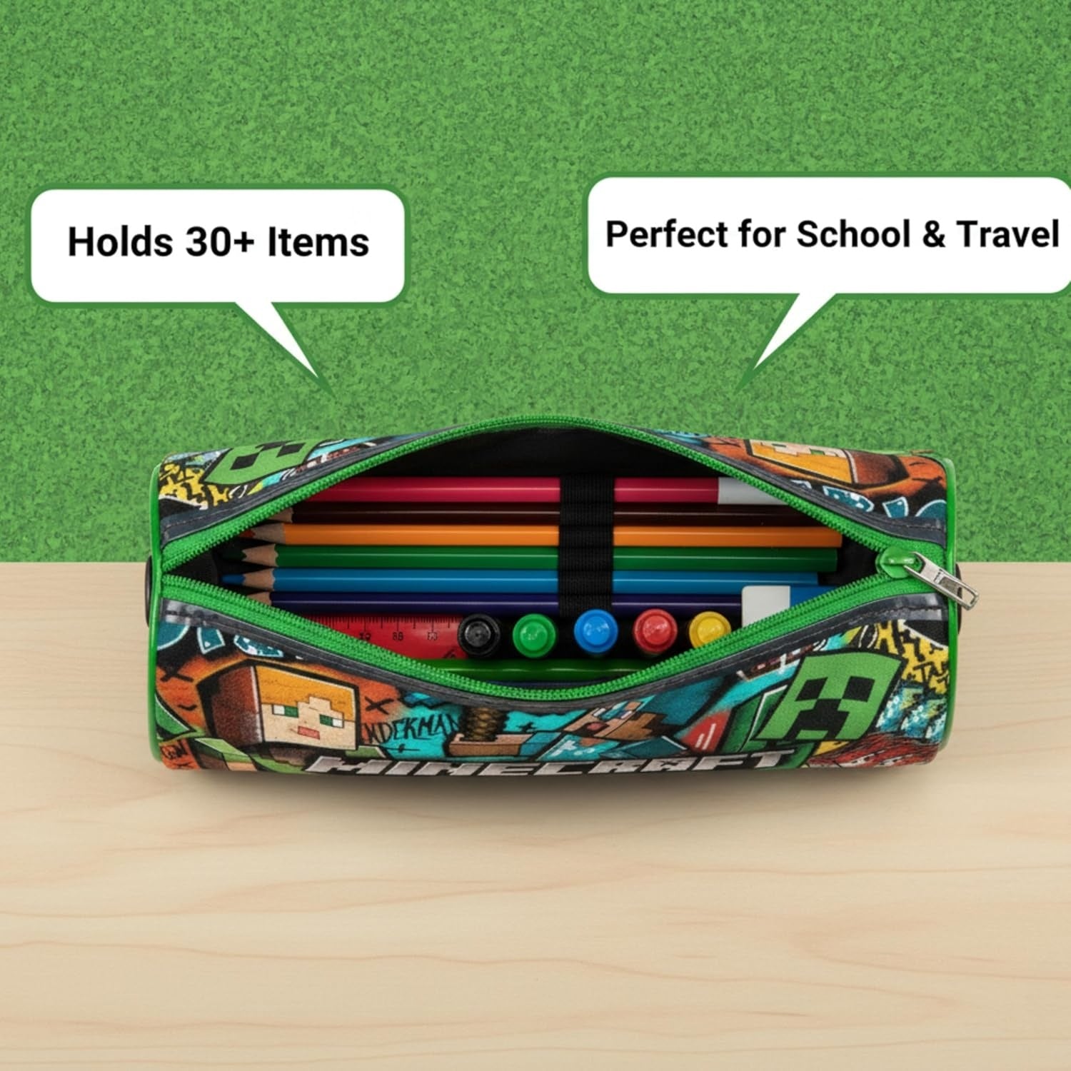 Premium Barrel Pencil Case 22cm - Assorted