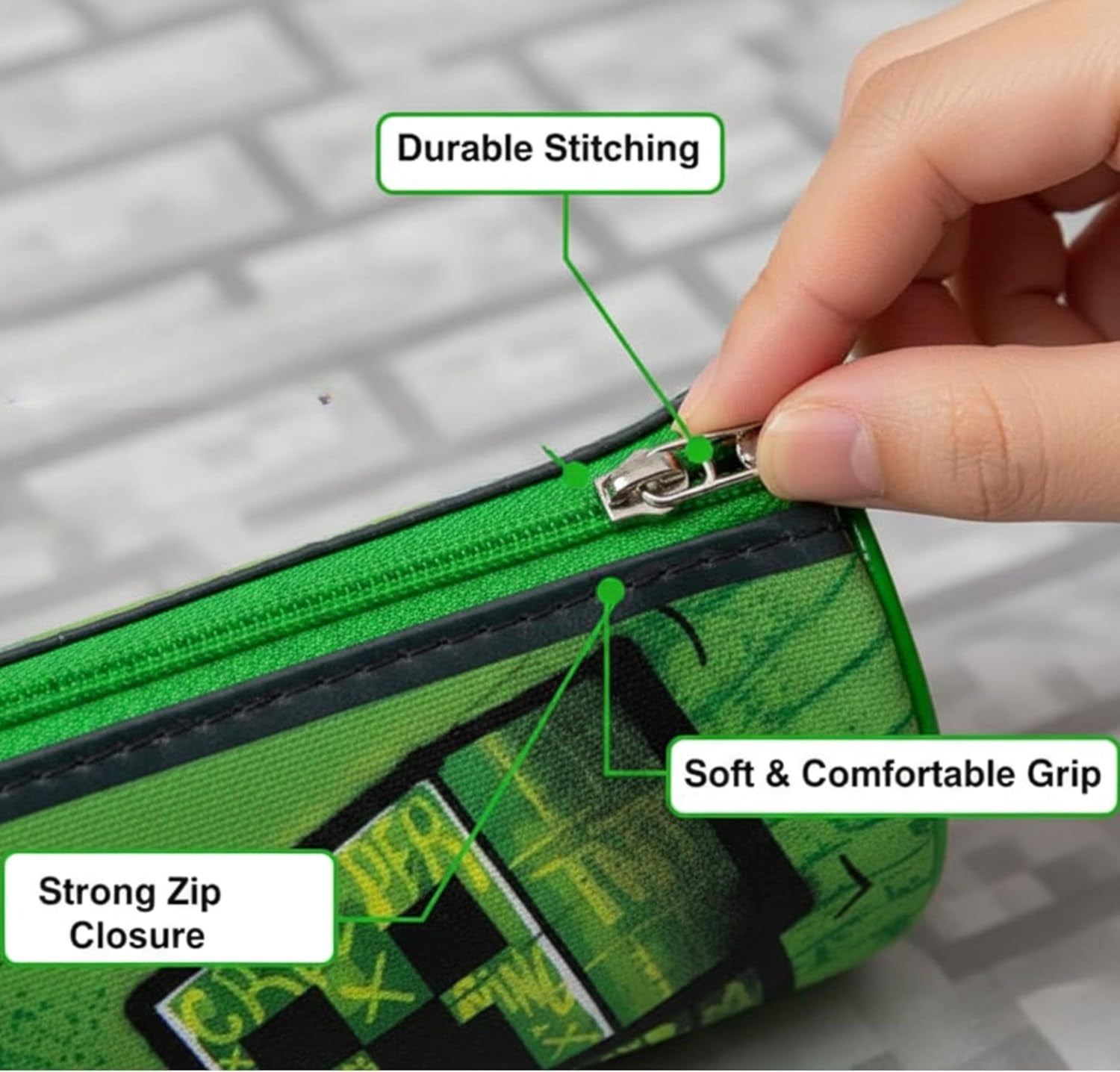 Premium Barrel Pencil Case 22cm - Assorted