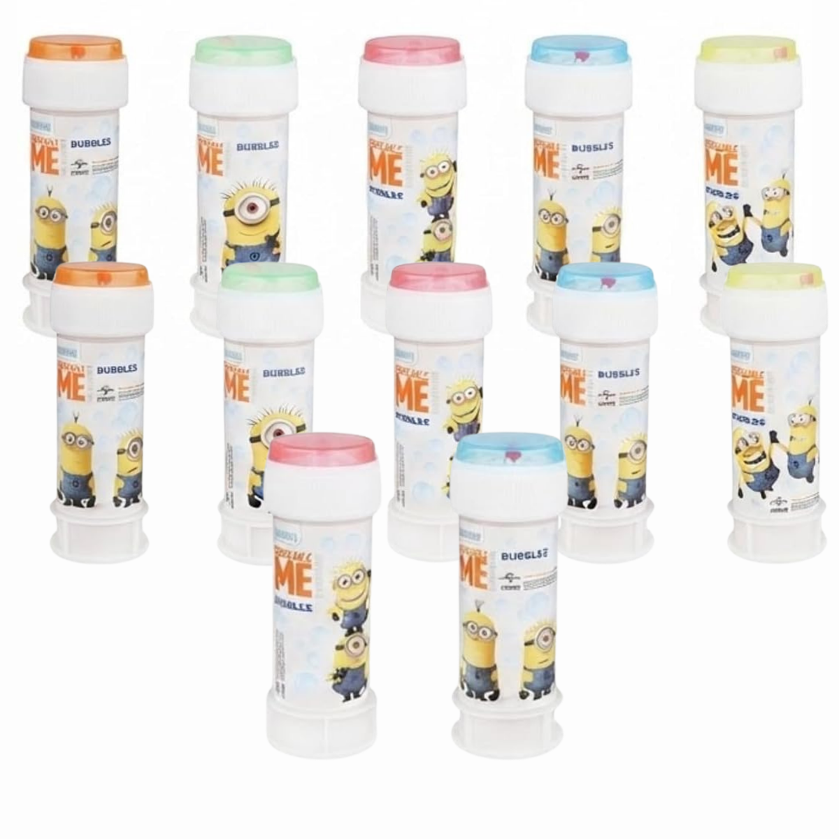Minions 12Pcs Bubble Tubes with Wand