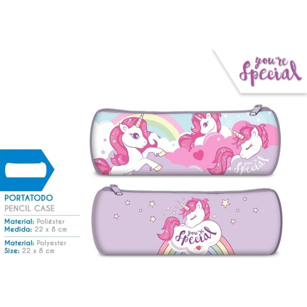 Barrel Pencil Case-Unicorn