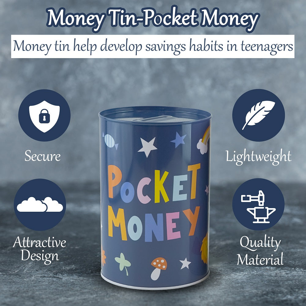 15cm Novelty Money Tin - Pocket Money