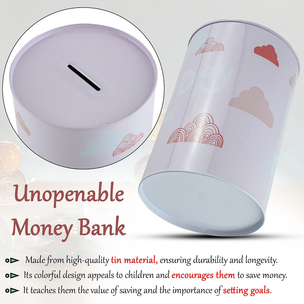 15cm Novelty Money Tin - Holiday Fund