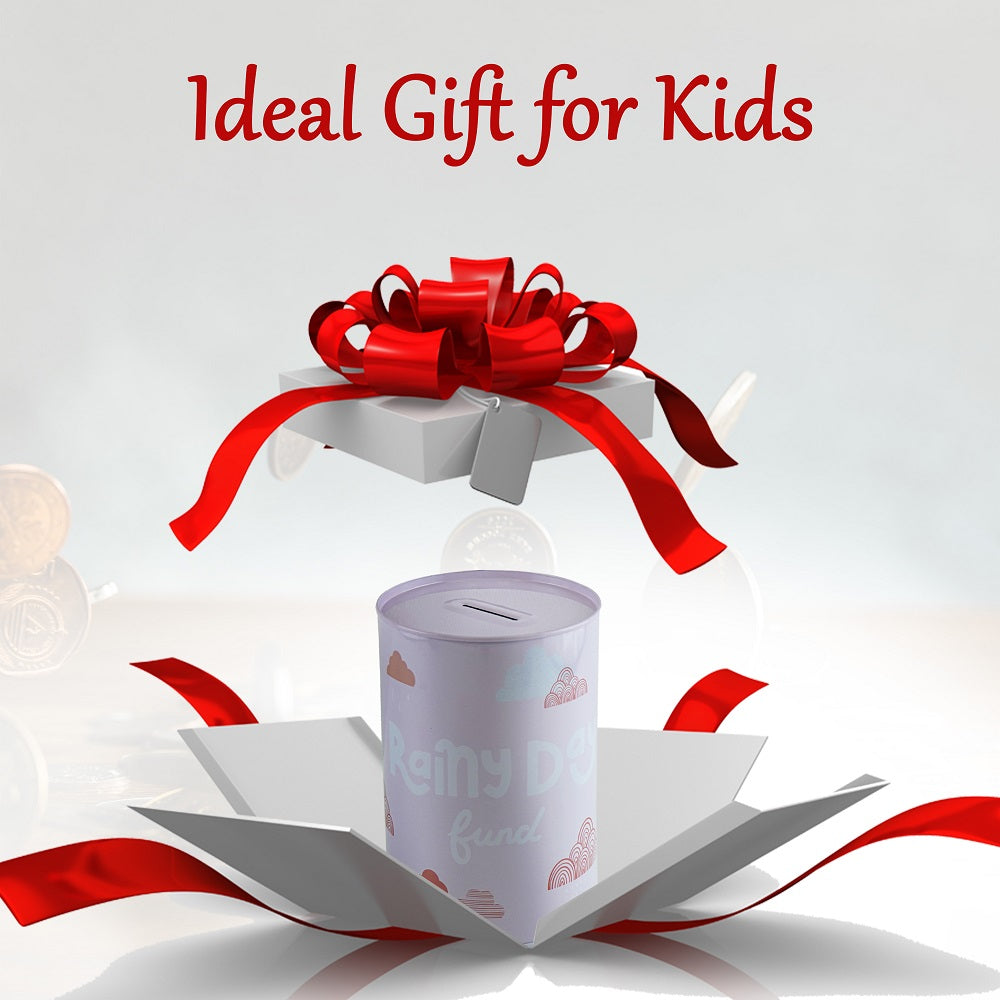 15cm Novelty Money Tin - Holiday Fund