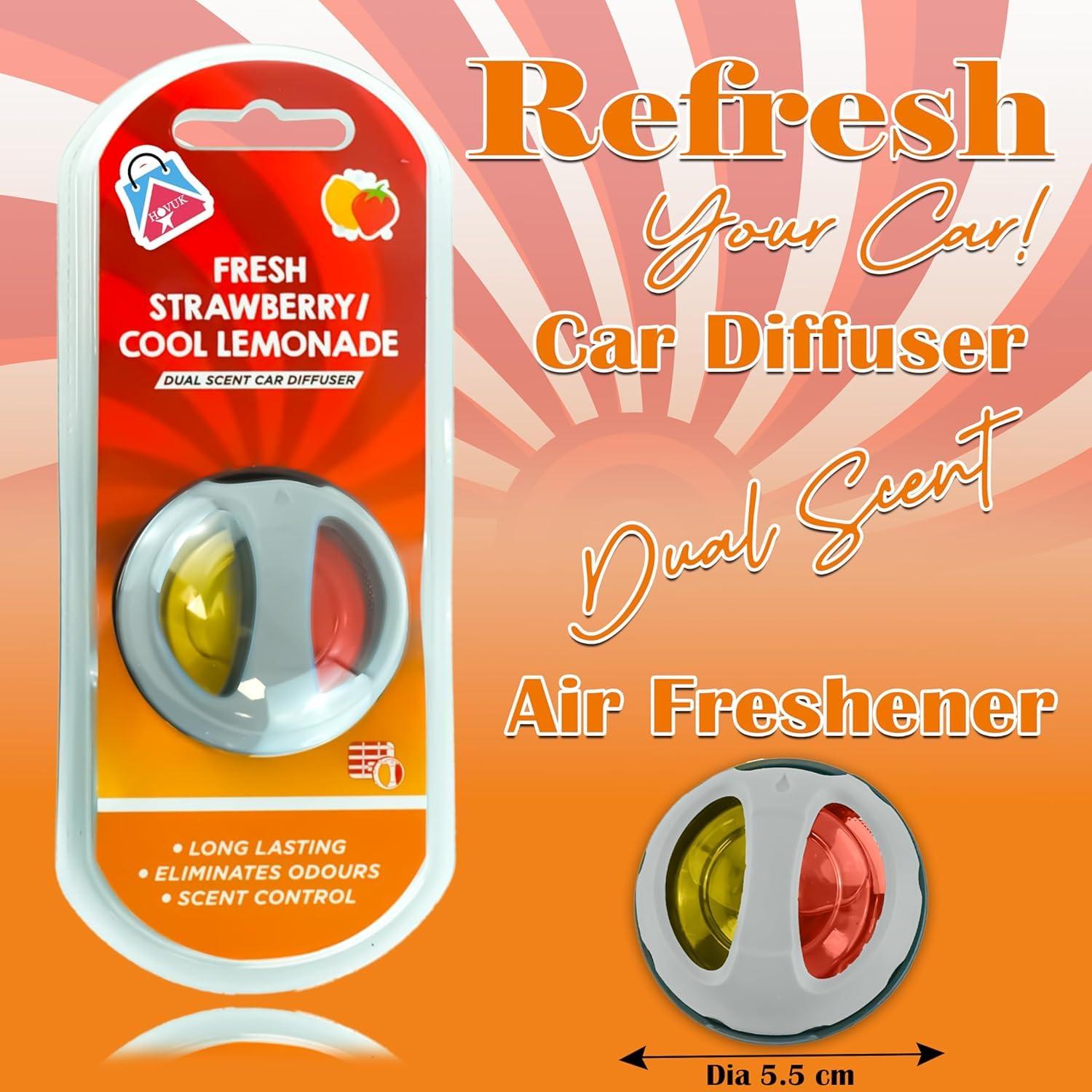 Car Diffuser Dual Scent Air Fresheners - 5.5cm