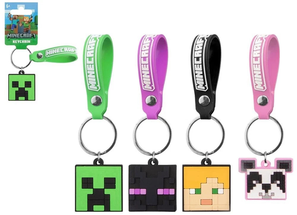 Minecraft PVC Keychain Assorted Charms
