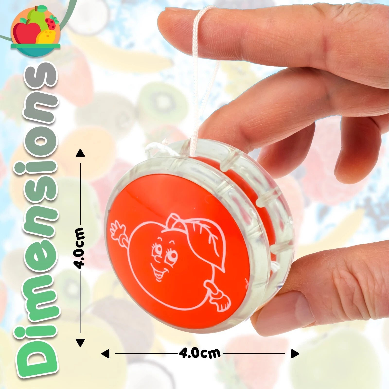 4cm Fruit Printed Responsive YoYo
