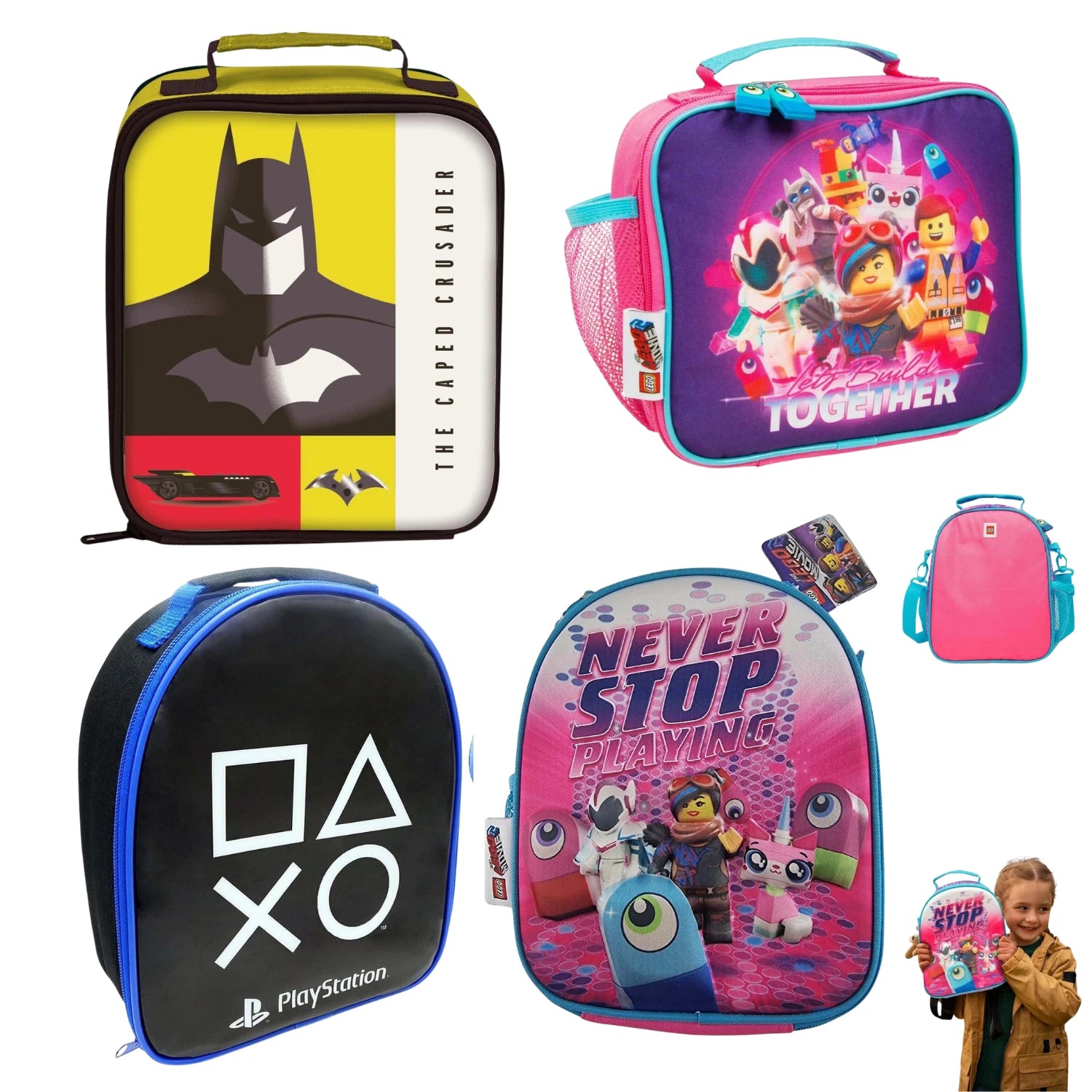 Kids Insulated Lunch Bags - Assorted