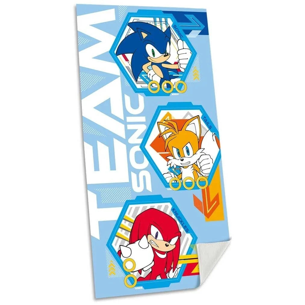 Sonic Kids Licensed 140 x 70cm Cotton Towel