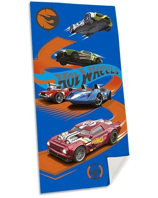 Hot Wheels Kids Licensed 140 x 70cm Cotton Towel