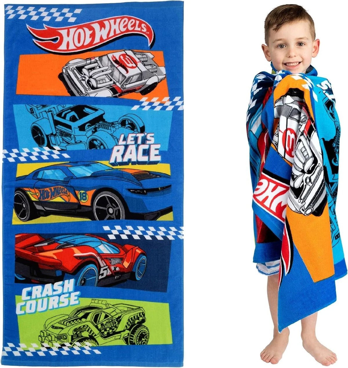 Hot Wheels Kids Licensed 140 x 70cm Cotton Towel – view 4