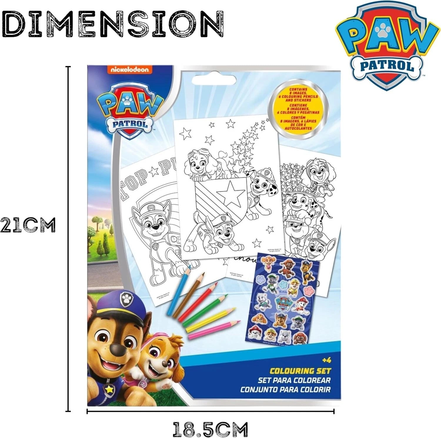 Kids Colouring Activity Set with Pencils