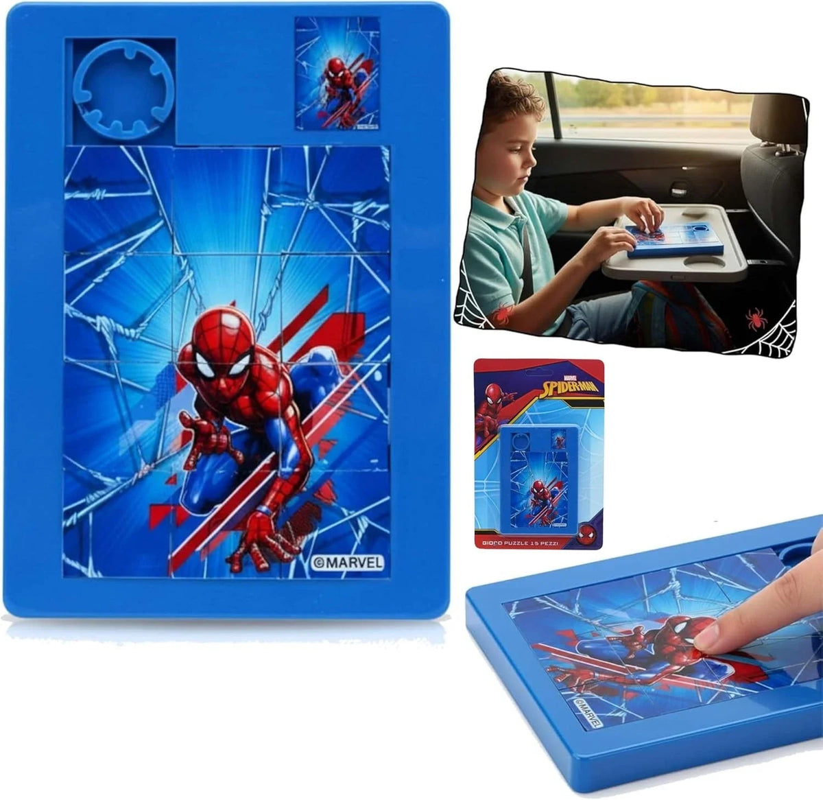 Spider-Man Kids Licensed 12cm Rotating Puzzle Toy