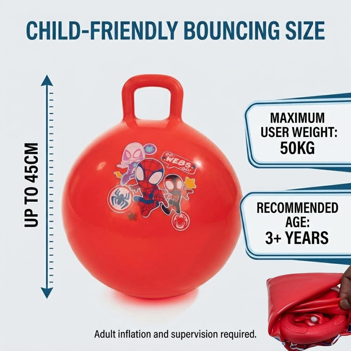 Marvel Spidey Space Hopper Ball 45cm – view 2