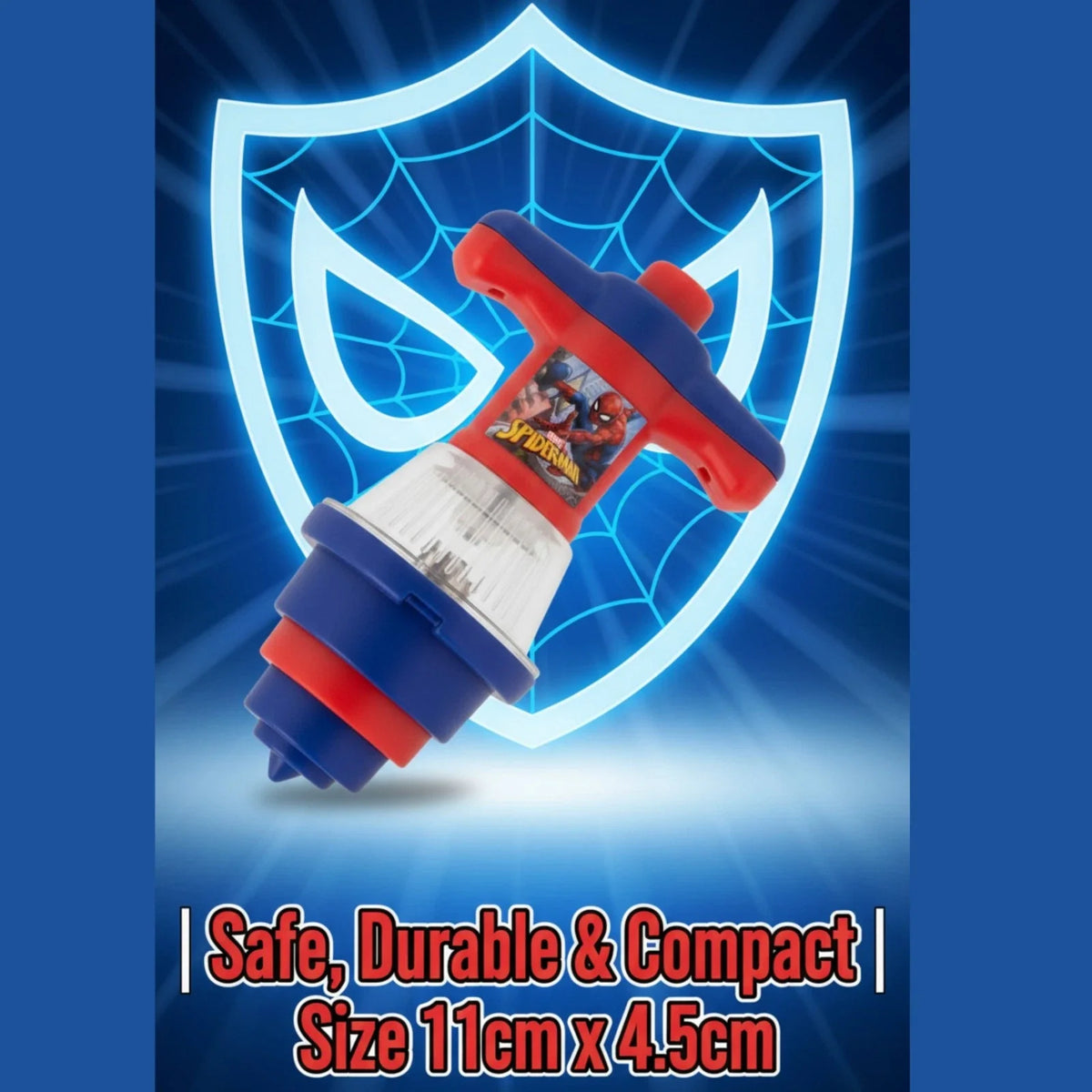 Spider-Man Kids Licensed Light-Up Spinning Top 11cm – view 6