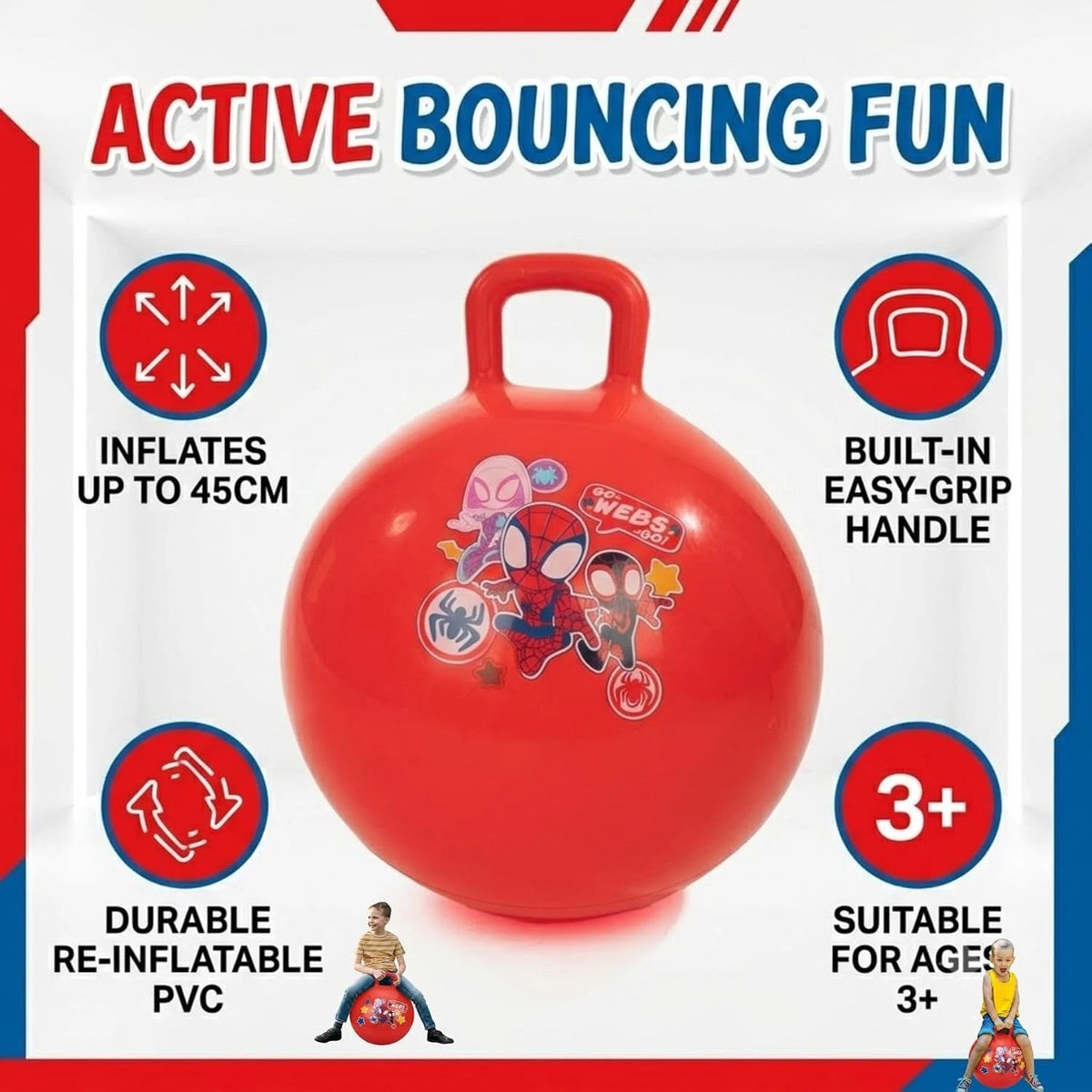 Marvel Spidey Space Hopper Ball 45cm – view 5