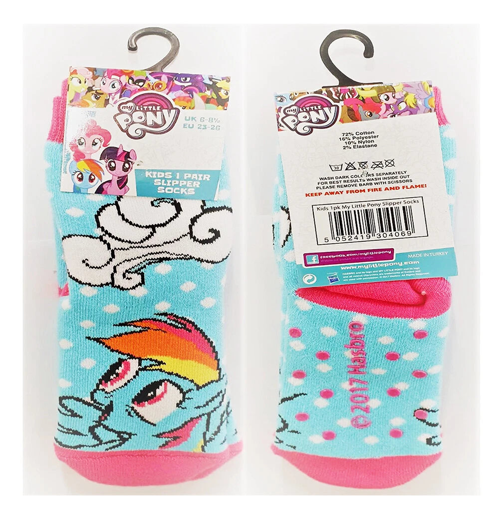 3 Pairs My Little Pony Blue Socks