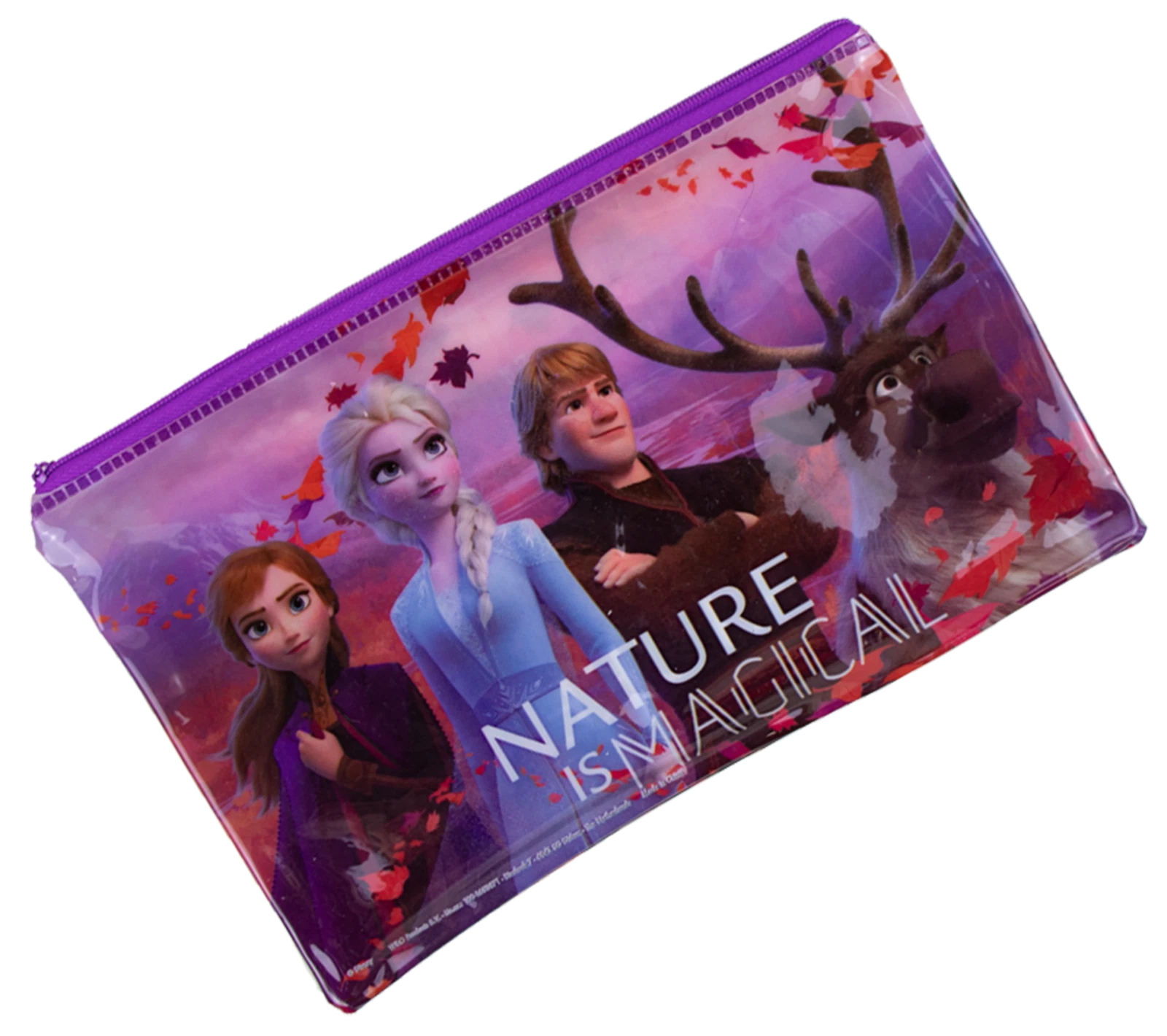 Flat Zipped Pencil Case- Assorted