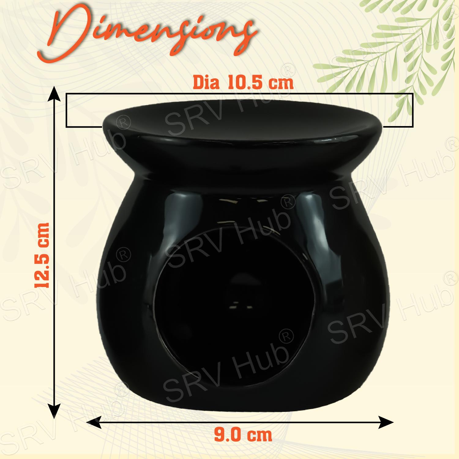 Ceramic Wax Melt Burner Oil Diffuser & Tealight Warmer 12.5cm
