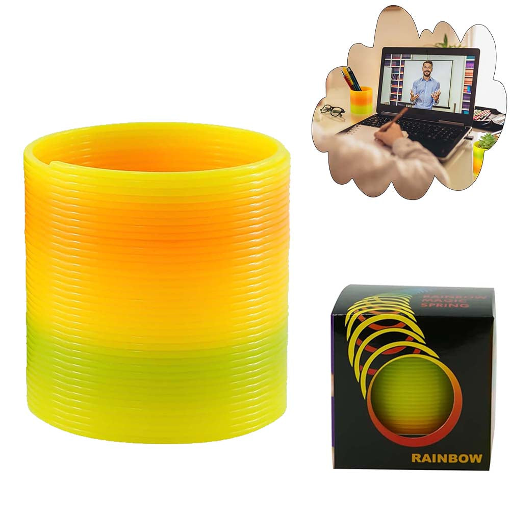 1x Rainbow Color Spring -6.5cm