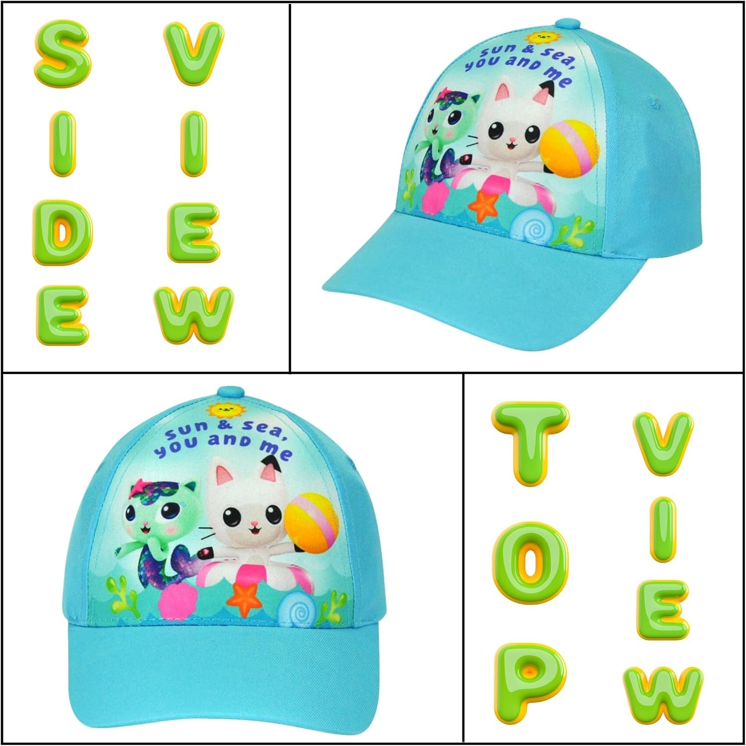 Gabby's Dollhouse Polyester Baseball Cap 3-7 Years - Assorted Colours