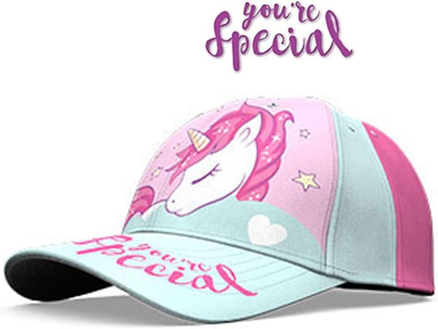 Unicorn Cotton Baseball Cap 3-7 Years - Assorted Colours