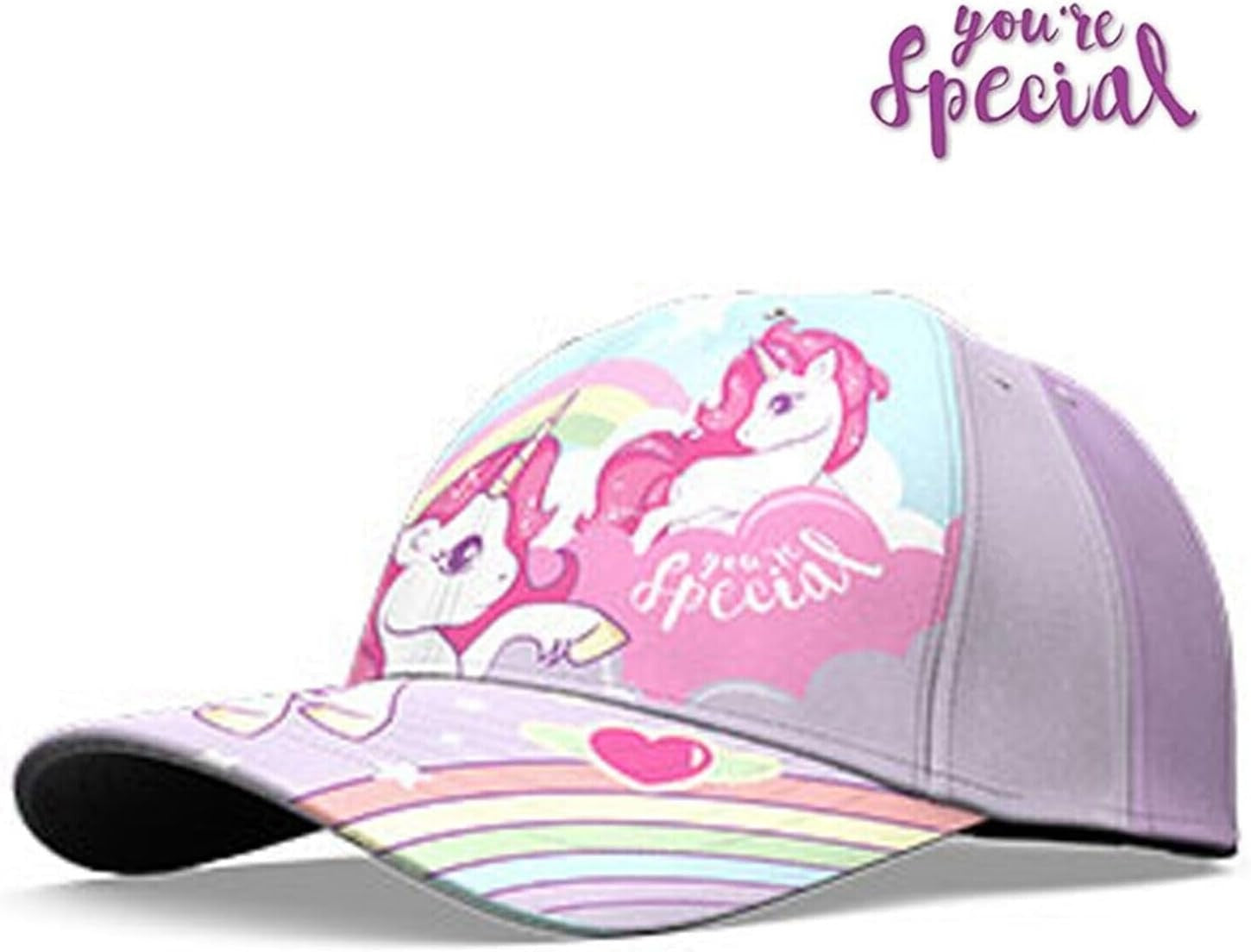 Unicorn Cotton Baseball Cap 3-7 Years - Assorted Colours