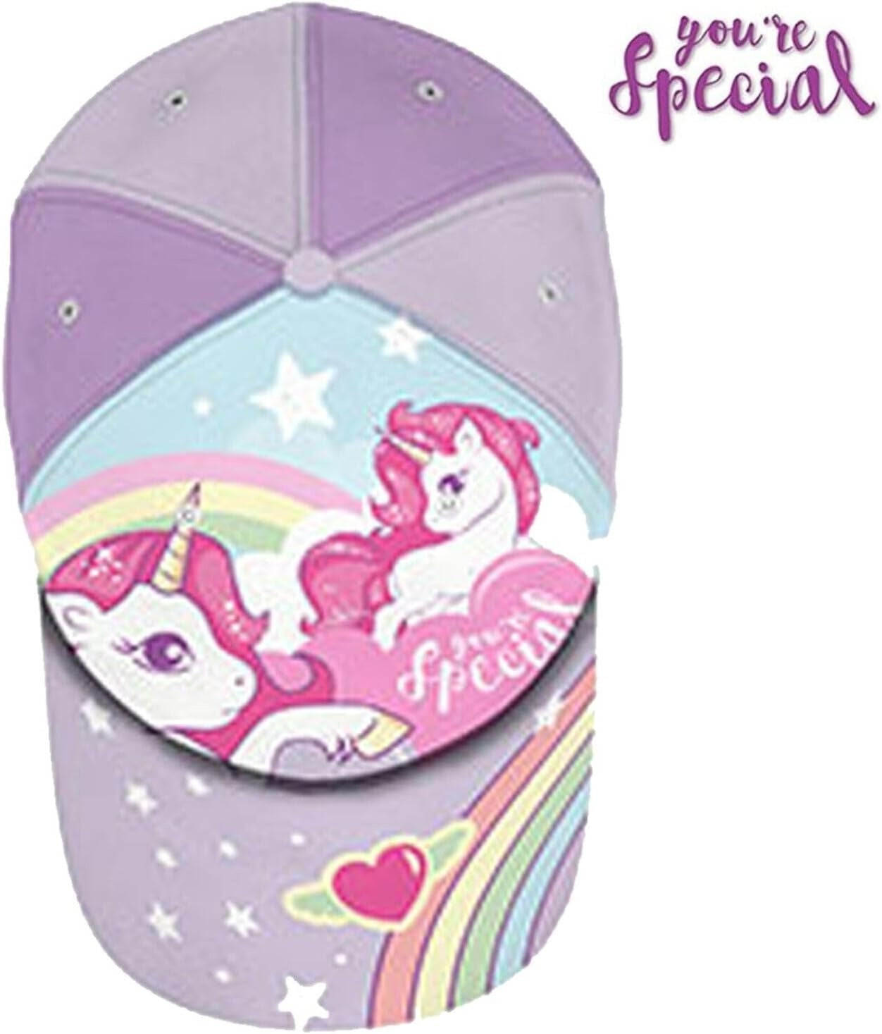 Unicorn Cotton Baseball Cap 3-7 Years - Assorted Colours