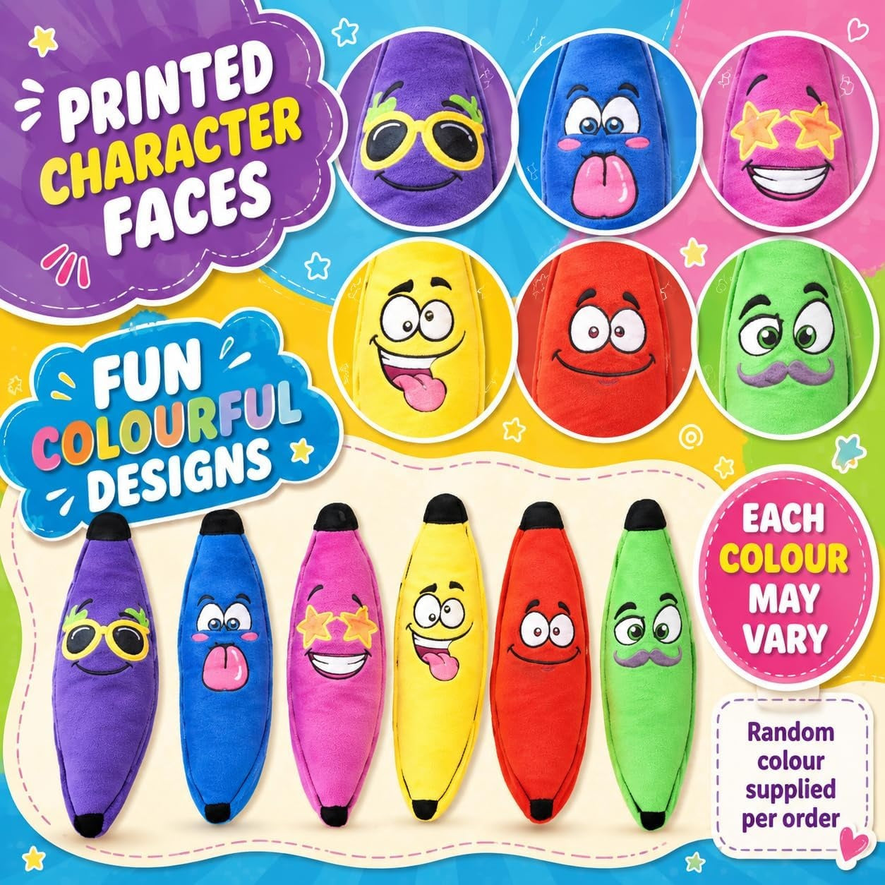 Banana Sensory Squishy Stretchy Toy – Assorted