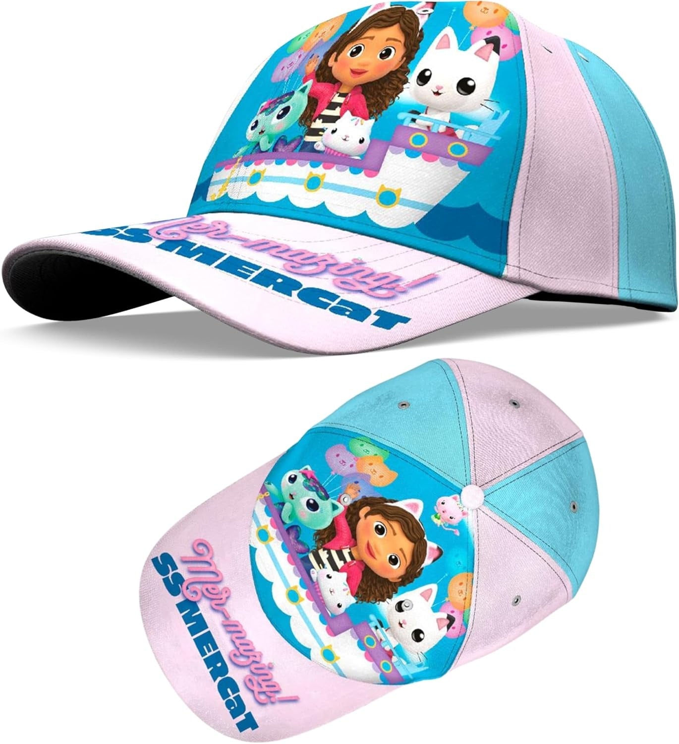 Gabby's Dollhouse Cotton Baseball Cap 3-7 Years - Assorted Colours